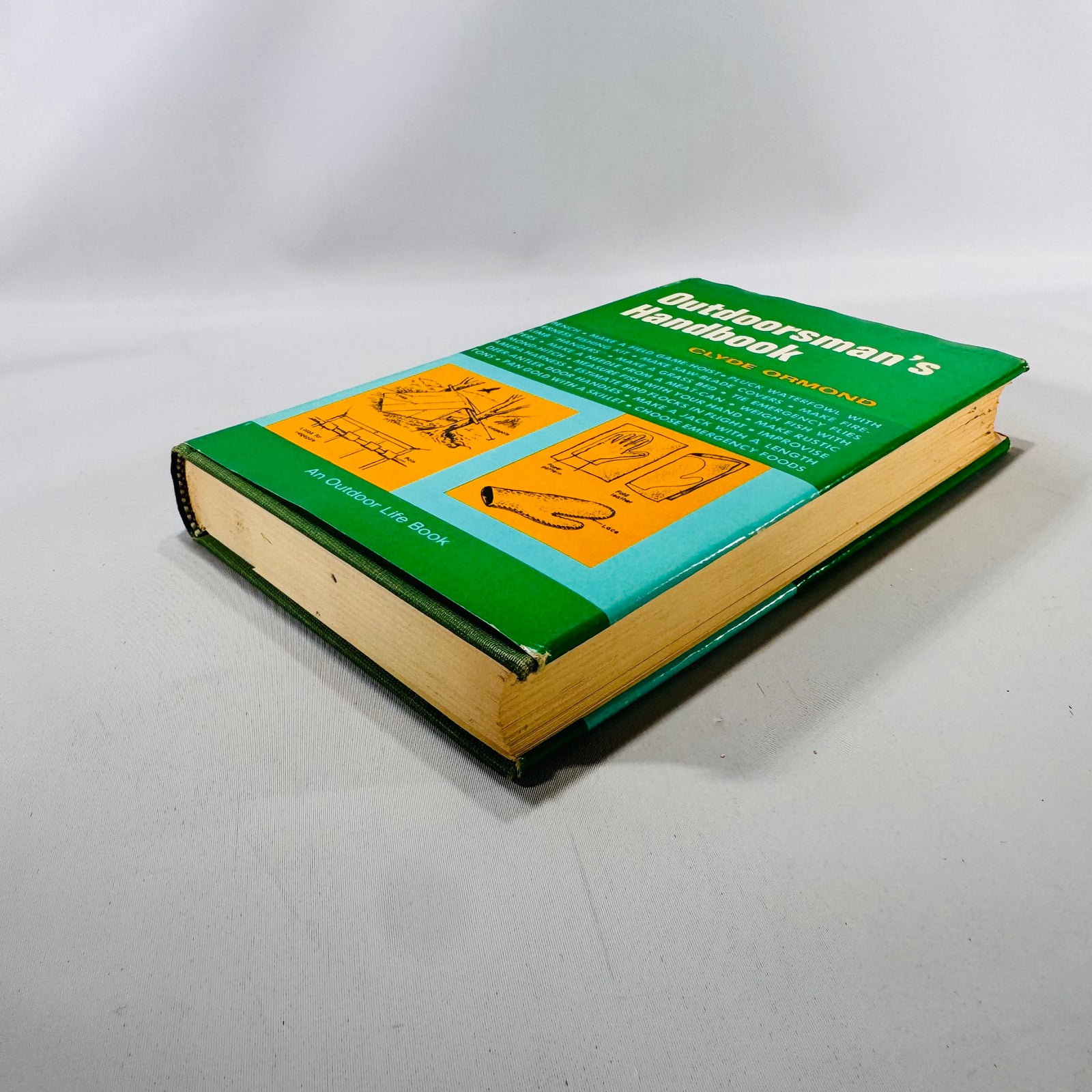 Outdoorsman's Handbook by Clyde Ormond (1975) | Vintage Survival Guide | Illustrated Hunting & Camping Book | Outdoor Life Hardcover