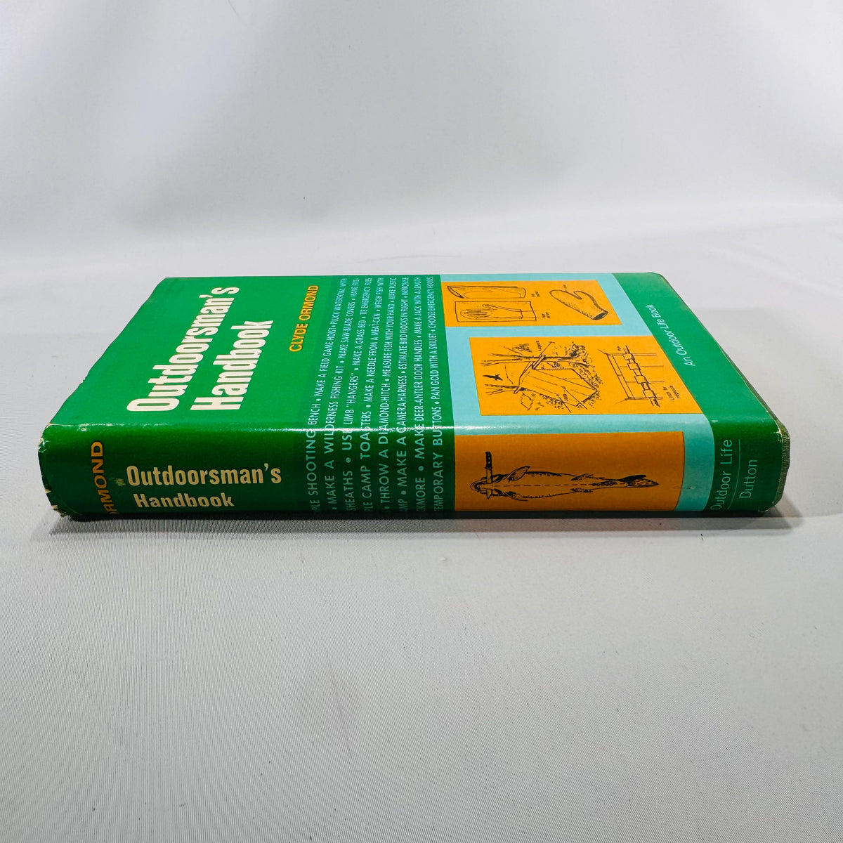 Outdoorsman's Handbook by Clyde Ormond (1975) | Vintage Survival Guide | Illustrated Hunting & Camping Book | Outdoor Life Hardcover
