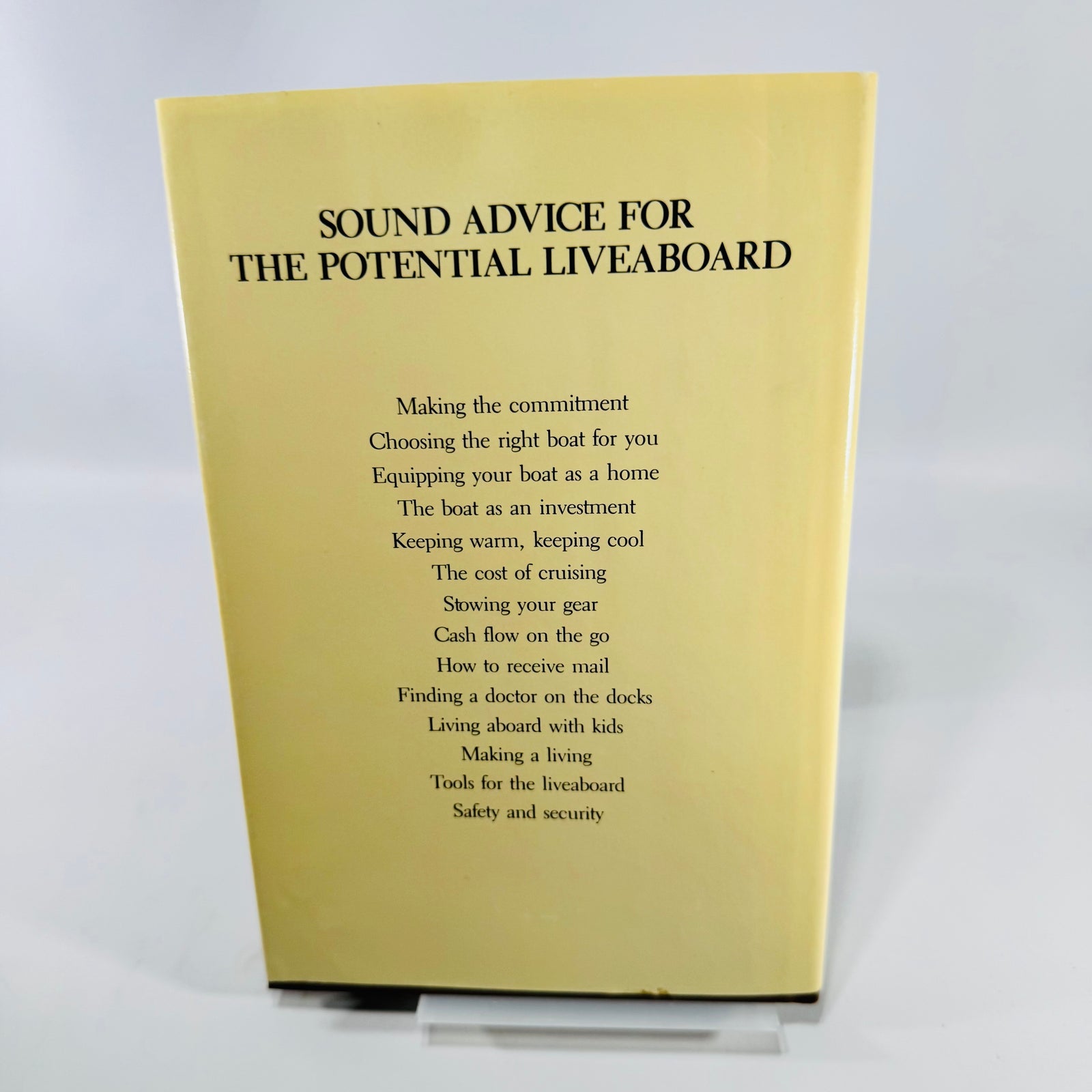 How to Live Aboard a Boat by Janet Groene 1983 Hearst Marine Hardcover with Dust Jacket