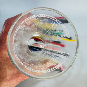 Vintage Cocktail Recipe Mixing Glass + 26 Swizzle Sticks | Mid-Century Barware