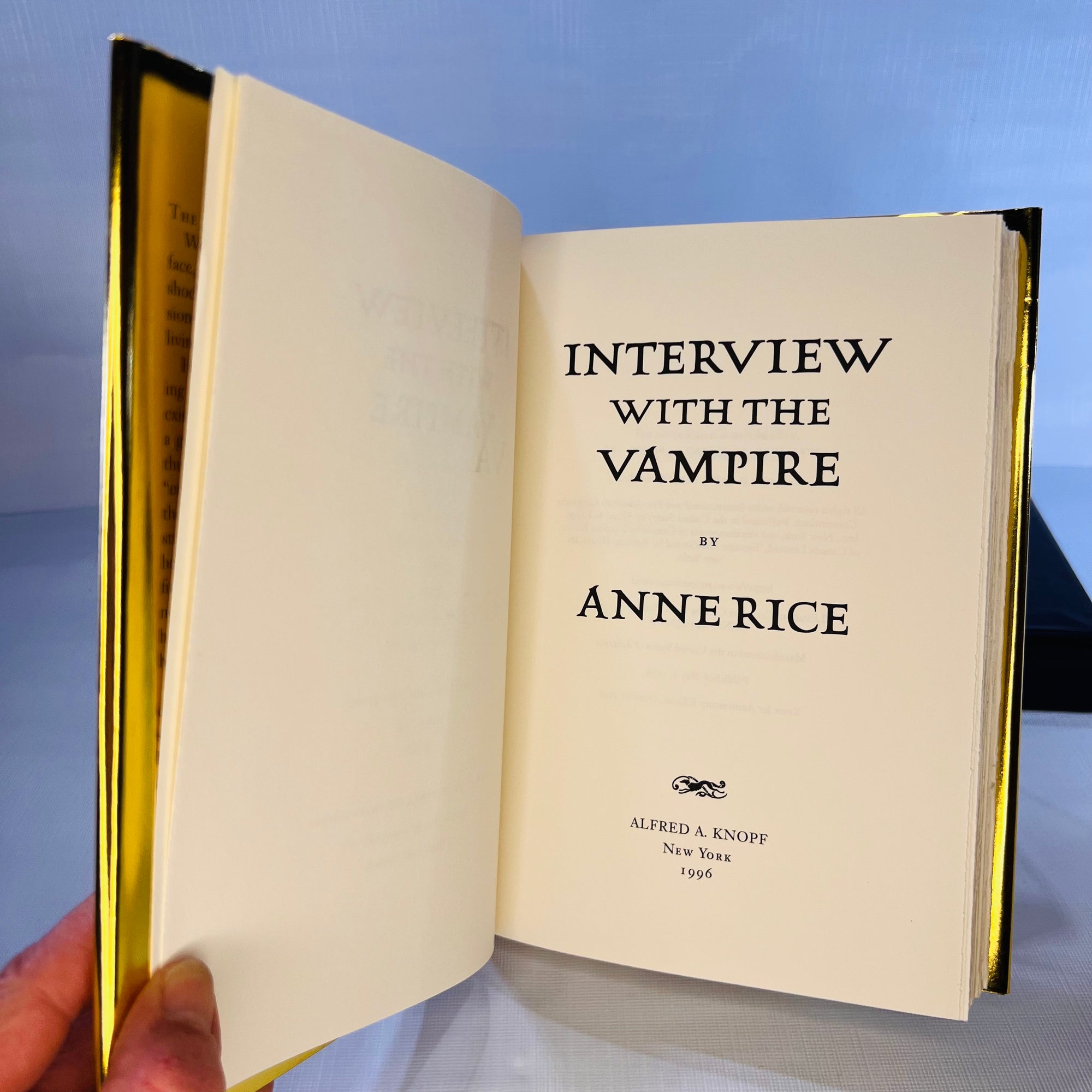 Interview with a Vampire by Anne Rice 20th Anniversary 1st Edition Autographed Alfred A. Knopf