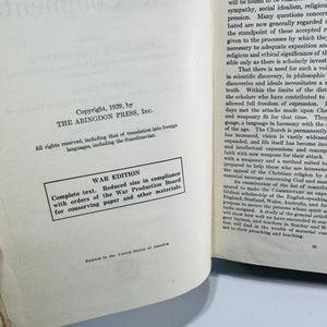 The Abingdon Bible Commentary War Edition Abingdon-Cokesbury Hardcover with Slipcase