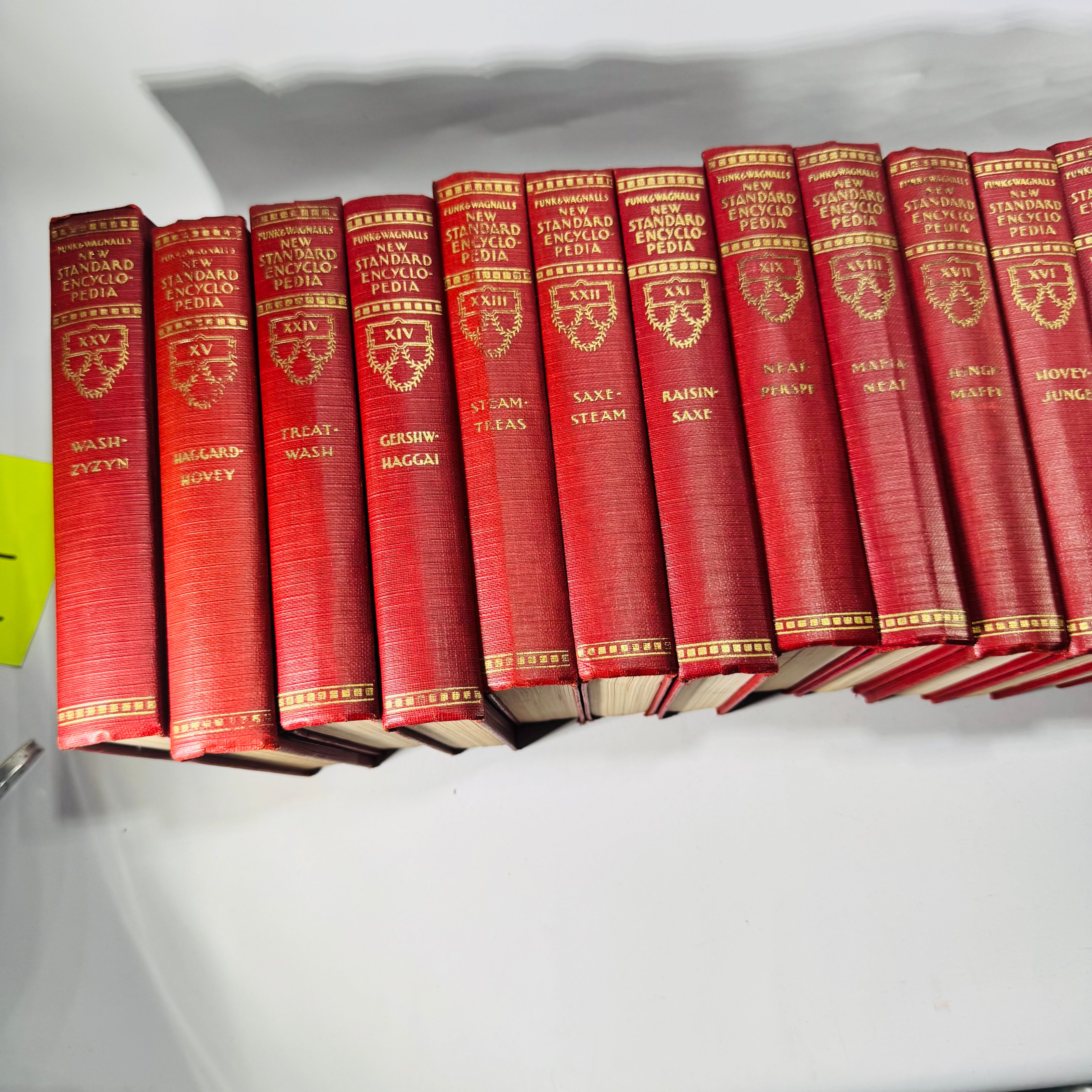 Funk & Wagnalls 1931 Encyclopedia Set, 25 Volumes - Reading Vintage