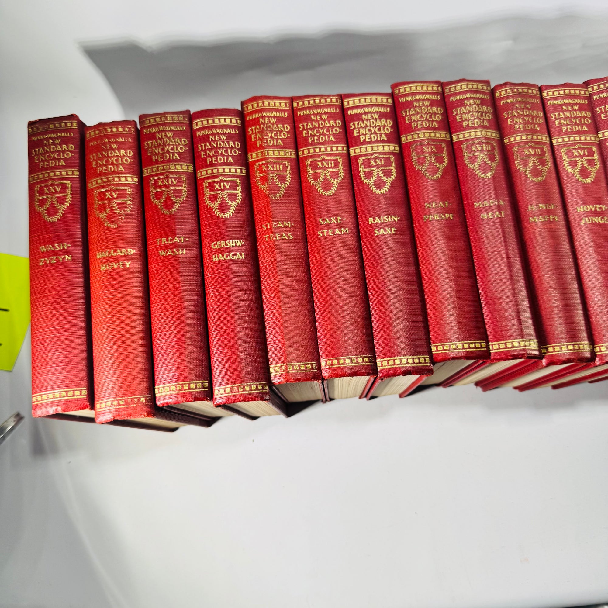 Funk & Wagnalls 1931 Encyclopedia Set, 25 Volumes - Reading Vintage