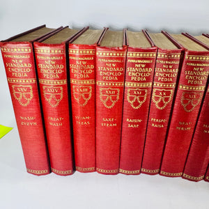 Funk & Wagnalls New Standard Encyclopedia of Universal Knowledge 1931 Complete 25 Volume Set