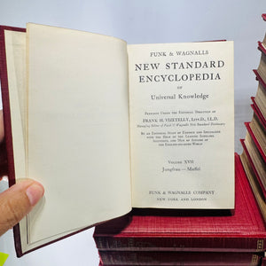 Funk & Wagnalls New Standard Encyclopedia of Universal Knowledge 1931 Complete 25 Volume Set