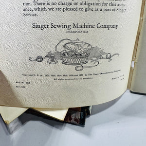 Singer Sewing Library Nos. 1, 2 and 3 by Mary Brooks Picken 1930 Sewing Pamphlet Set with Case