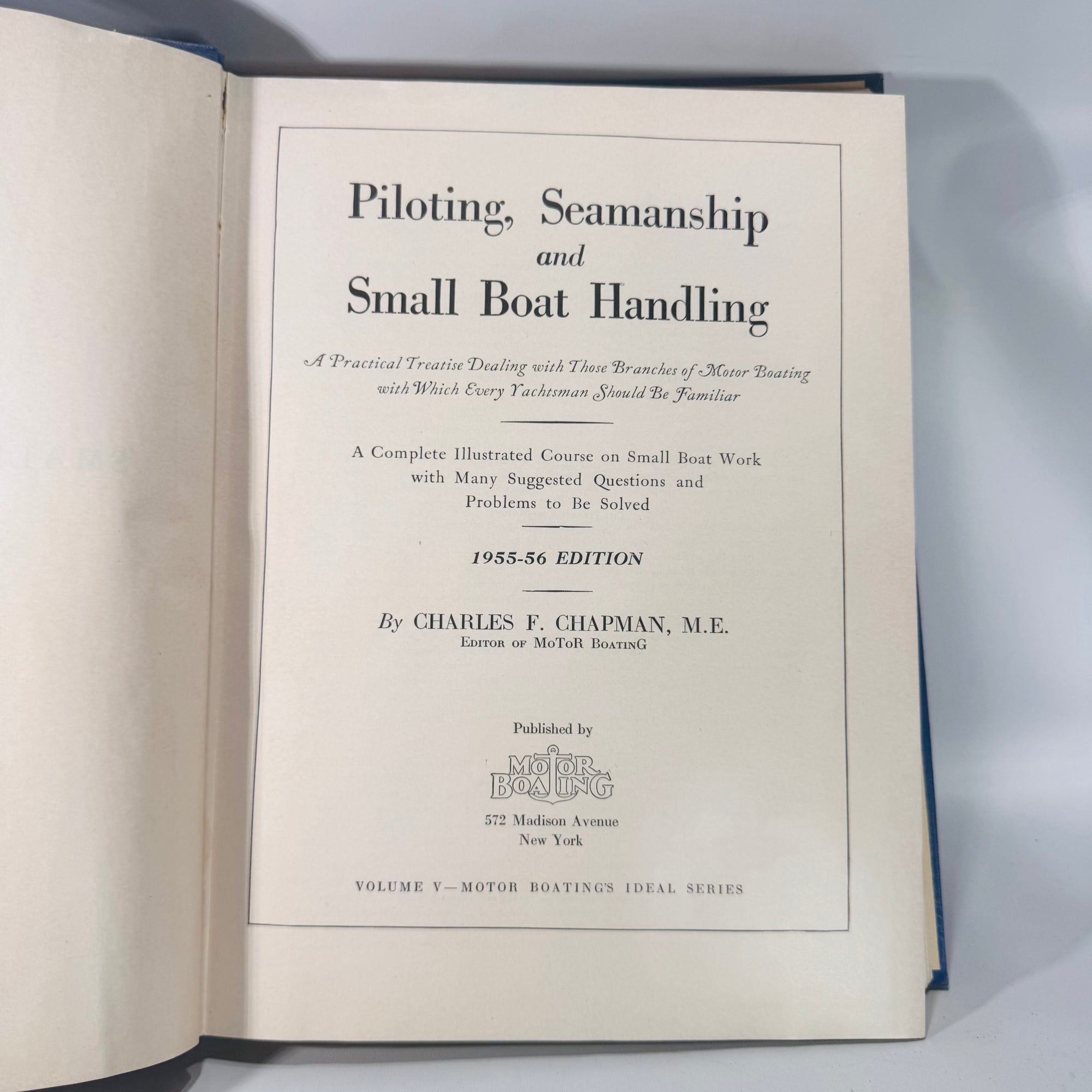 Vintage 1954 Piloting, Seamanship & Small Boat Handling by Charles F. Chapman | Illustrated Boating Navigation Manual