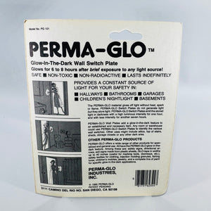 Perma-Glo PG 101 Glow-in-the-Dark Switch Plate 1985 Apple Fish