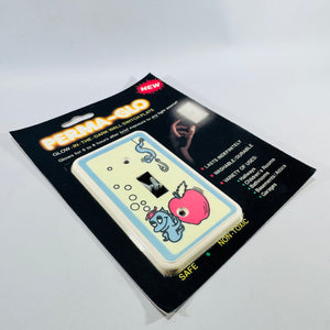 Perma-Glo PG 101 Glow-in-the-Dark Switch Plate 1985 Apple Fish