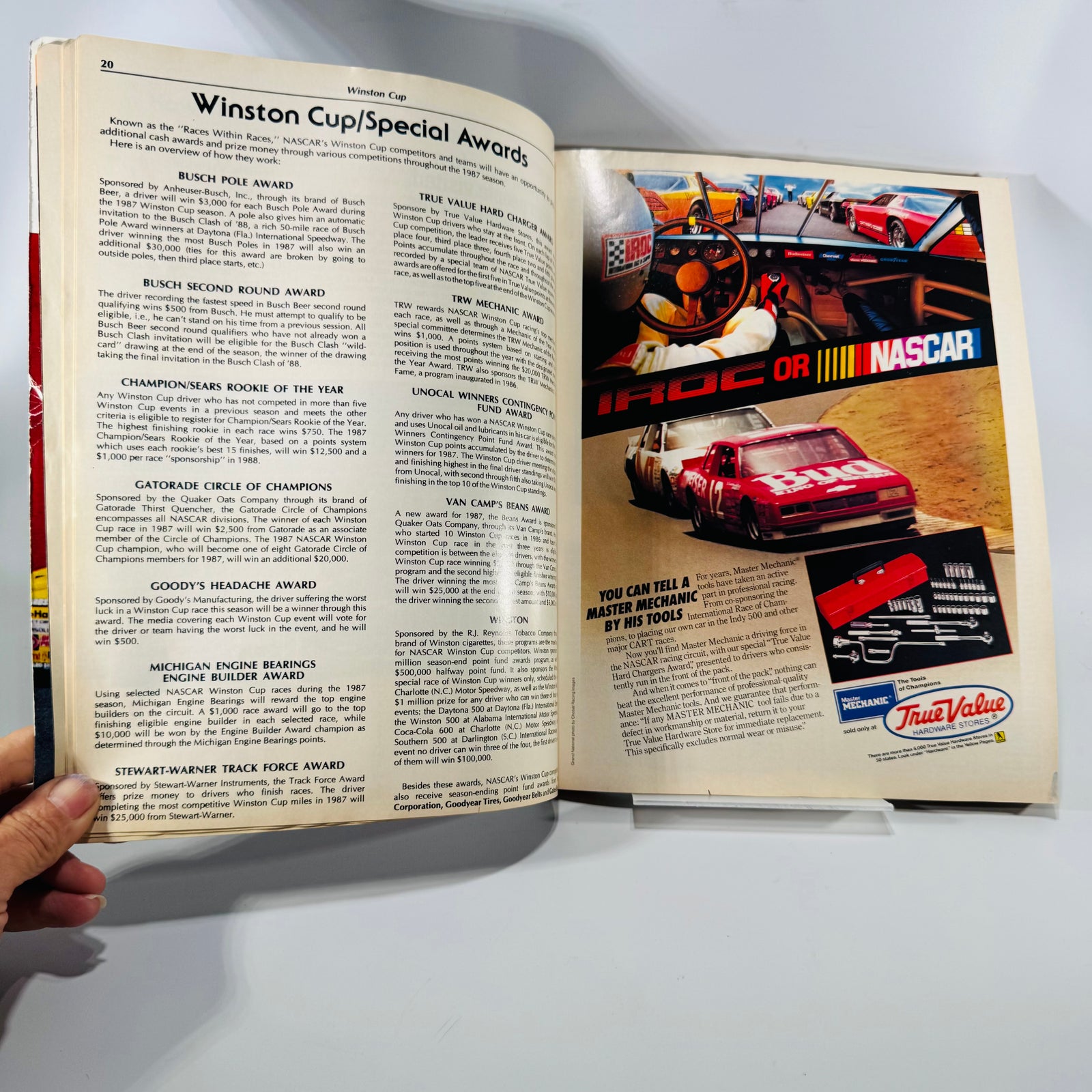 Vintage NASCAR 1987 Yearbook & Press Guide – Motorsports, Racing Reference