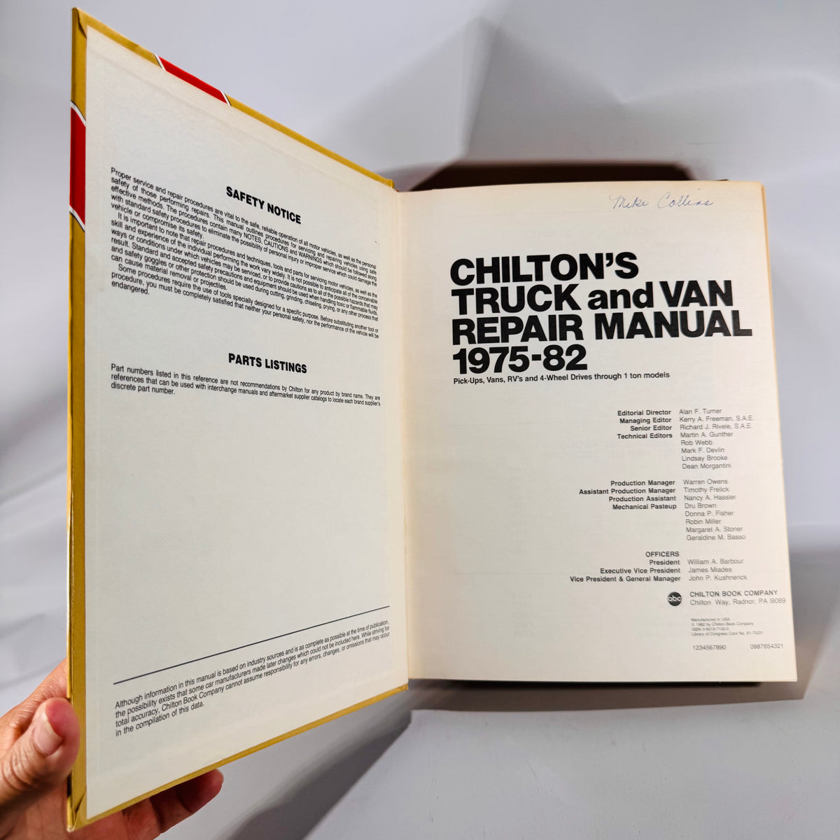 Chilton’s Truck and Van Repair Manual 1975–82 | Vintage Automotive Service & Maintenance Guide