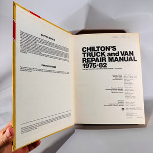 Chilton’s Truck and Van Repair Manual 1975–82 | Vintage Automotive Service & Maintenance Guide