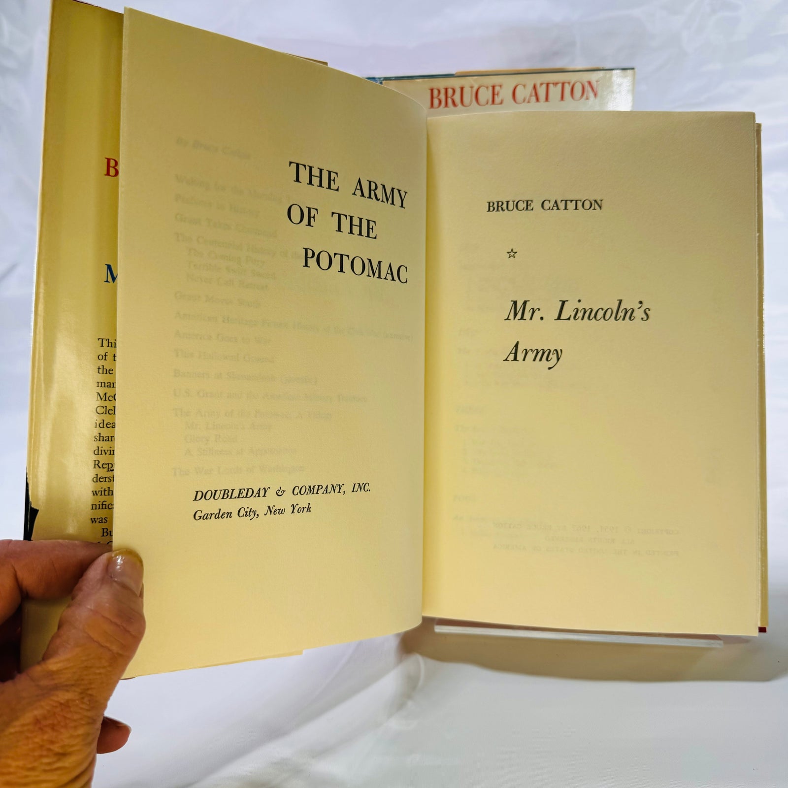 The Army of the Potomac: Three Volume Set by Bruce Catton Doubleday & Co.