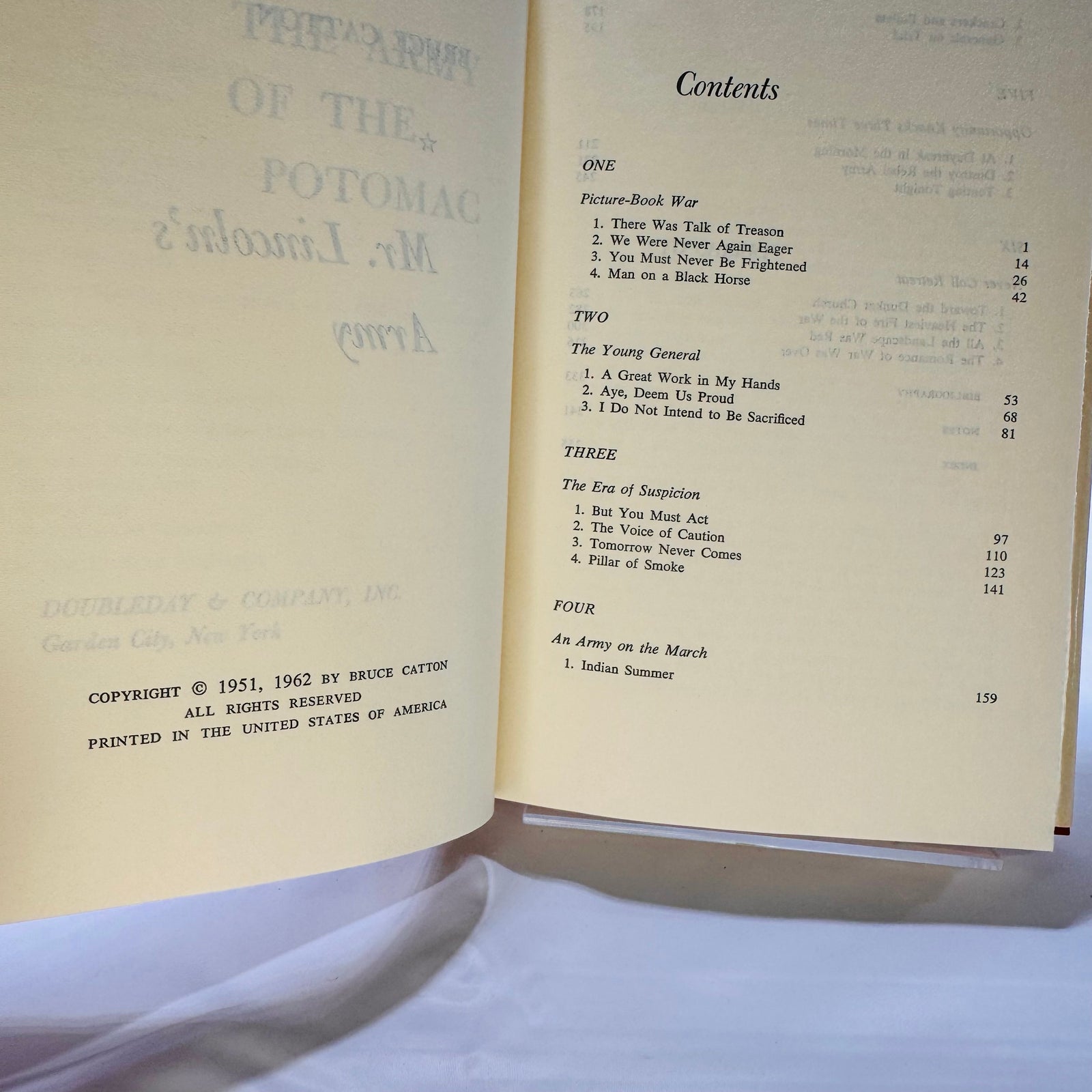 The Army of the Potomac: Three Volume Set by Bruce Catton Doubleday & Co.