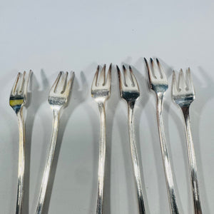 6 Oneida Community Clarion Cocktail Seafood Forks 1931 Vintage