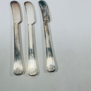 Oneida Clarion Master Butter Knives Set of 3 1931 Vintage