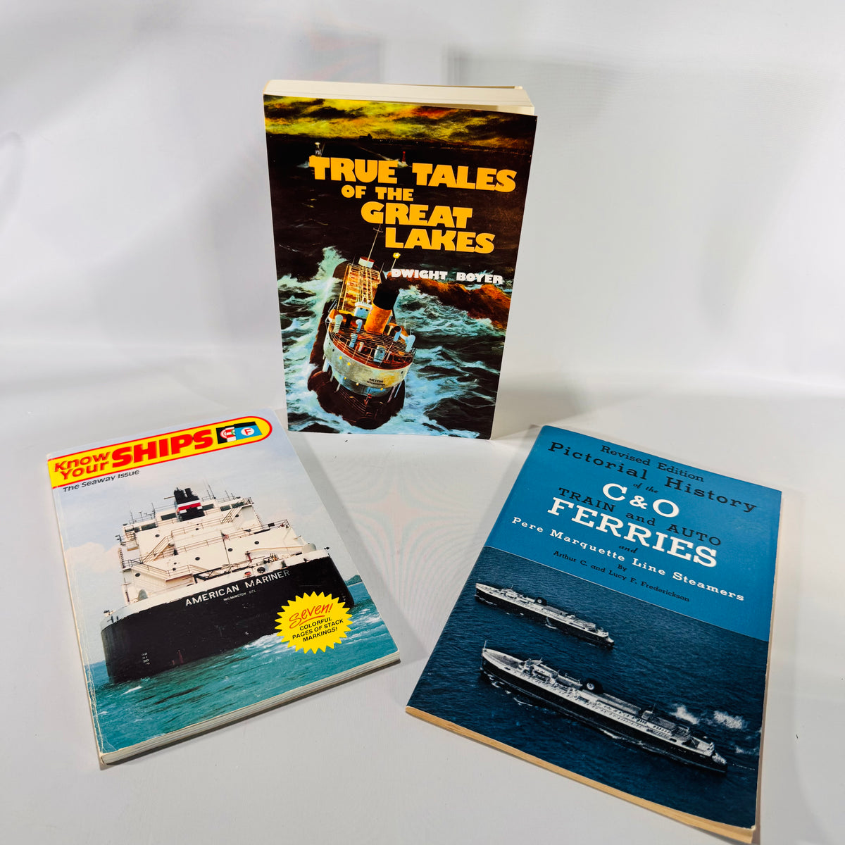 Great Lakes Ships &amp; Stories Book Set (3 Softcovers, 1980s) | Maritime History, Ship Spotting, True Tales, and Vintage Photos
