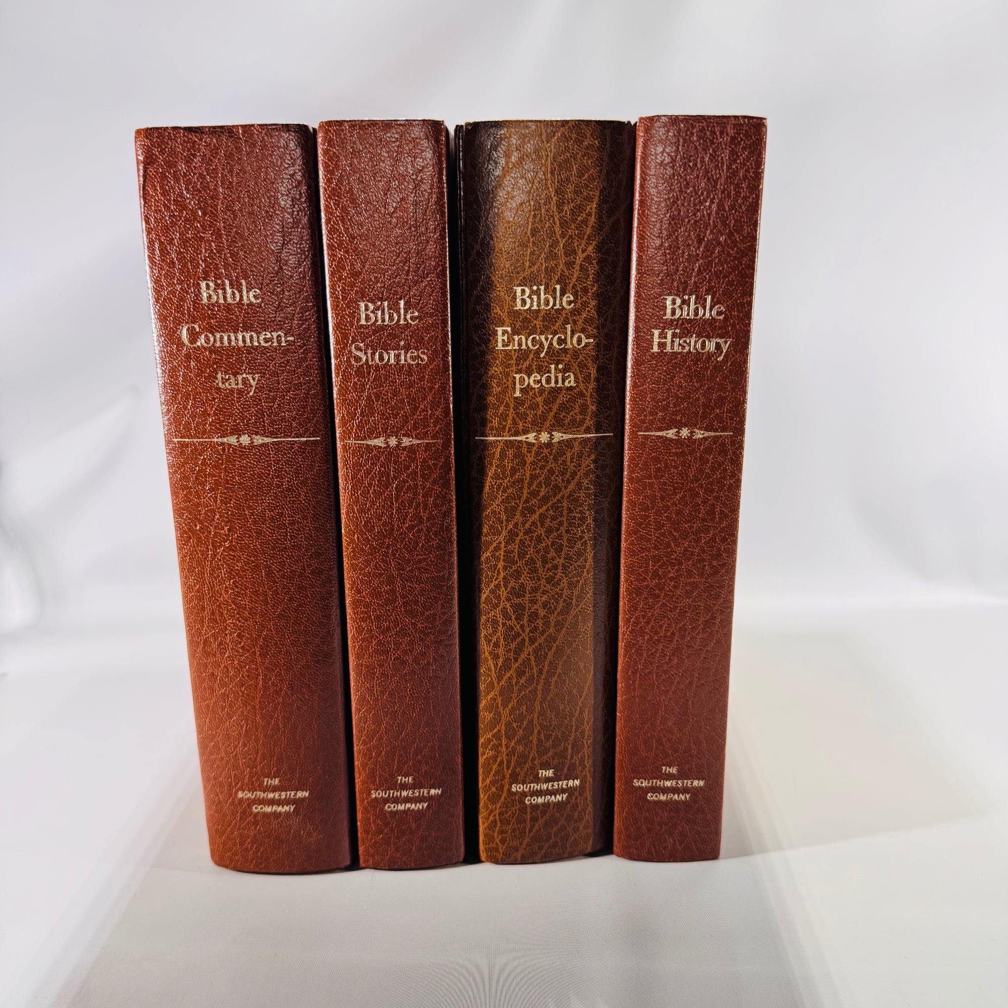 Southwestern Company 4-Volume 1960s Bible Set | Commentary, Stories, Encyclopedia & History | Vintage Christian Reference Books