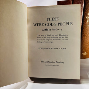 Southwestern Company 4-Volume 1960s Bible Set | Commentary, Stories, Encyclopedia & History | Vintage Christian Reference Books