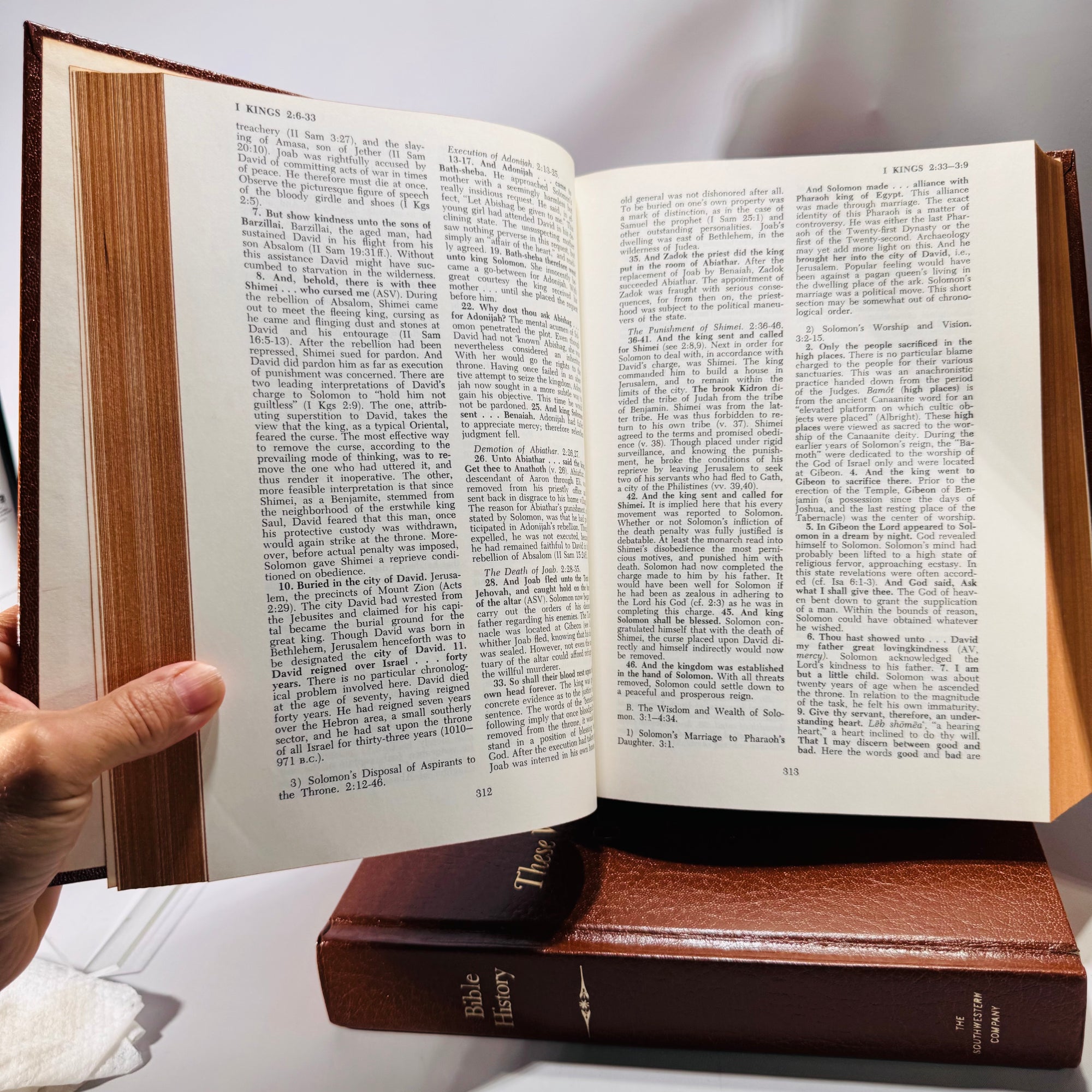 Southwestern Company 4-Volume 1960s Bible Set | Commentary, Stories, Encyclopedia & History | Vintage Christian Reference Books