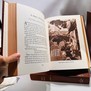 Southwestern Company 4-Volume 1960s Bible Set | Commentary, Stories, Encyclopedia & History | Vintage Christian Reference Books