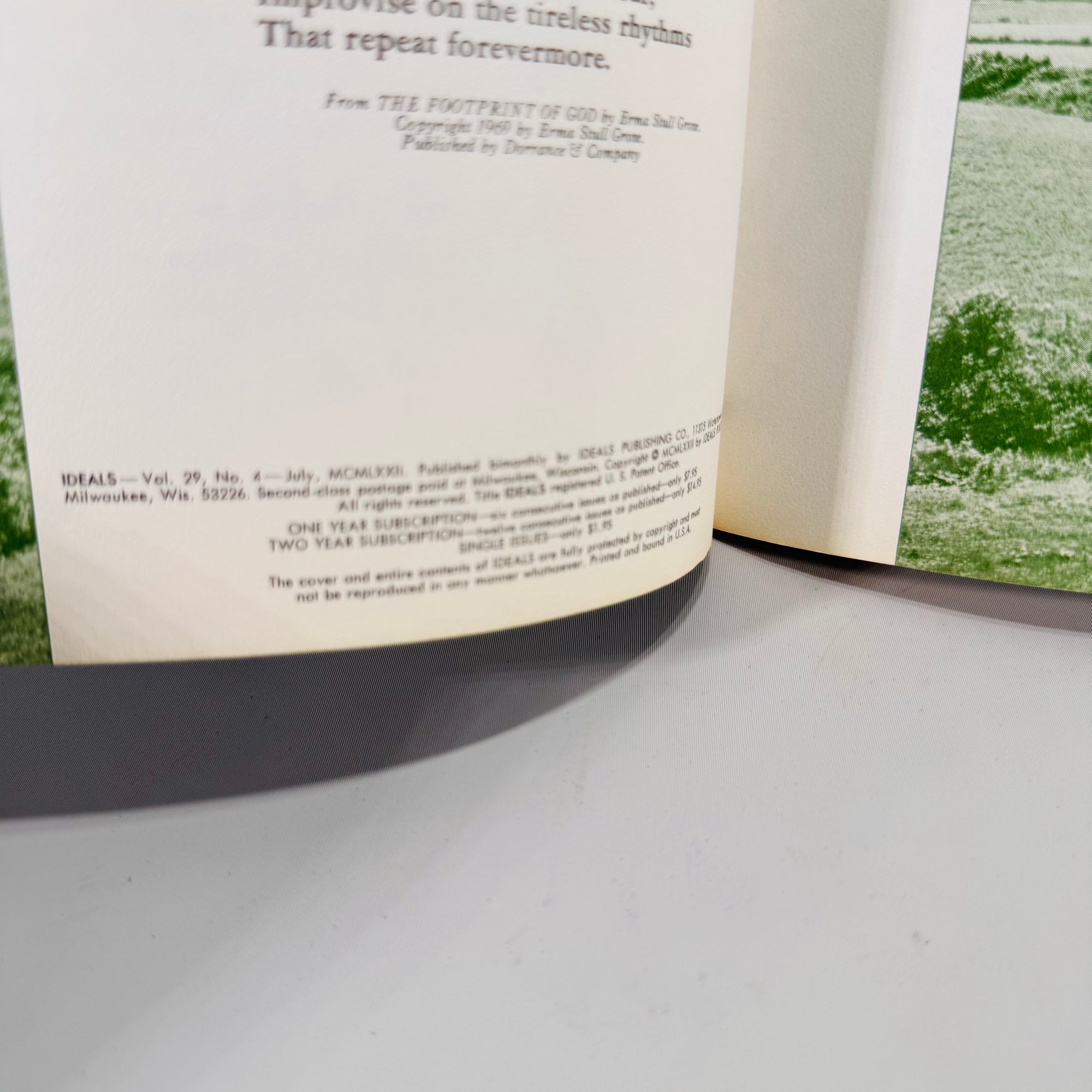 Woodland Ideals Vol. 29 No. 4 (July 1972) | Vintage Nature Poetry & Photography | Paperback