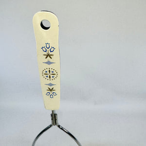 EKCO Carousel Blue Dutch Tulip Potato Masher 1960s