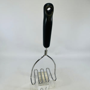 EKCO Carousel Blue Dutch Tulip Potato Masher 1960s