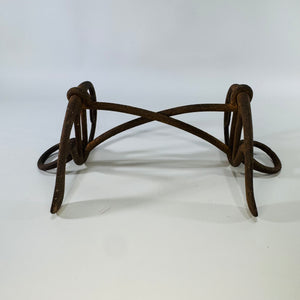 Vintage Iron Driving Horse Bit, 9 Inch Rusty Barn Find, Antique Carriage Bit, Primitive Farm Decor, Equestrian Wall Decor