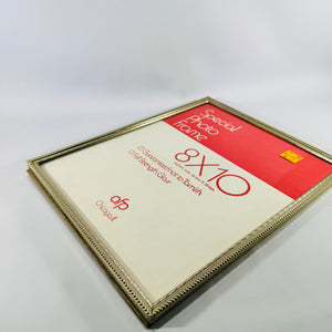 AFP Chicago 8x10 Gold Tone Metal Photo Frame Beaded Edge