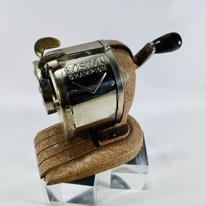 Boston Champion Desktop Pencil Sharpener Hand Crank 1930s to 1950s