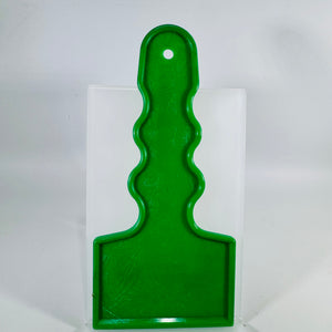 Vintage Auburn Bean & Grain Ice Scraper Advertising Plastic Car Window Scraper Green Farm Promo