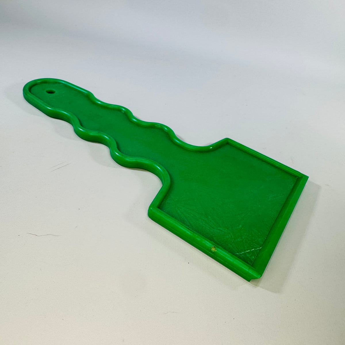 Vintage Auburn Bean & Grain Ice Scraper Advertising Plastic Car Window Scraper Green Farm Promo