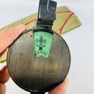 Boy Scouts of America Garrison Cap & A.S. Aloe Compass Lot