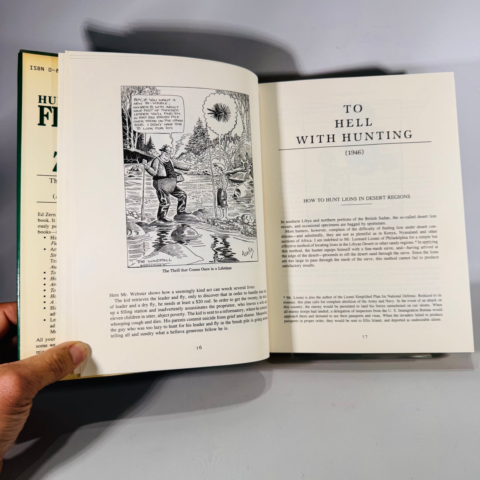 Hunting and Fishing from A to Zern by Ed Zern (1985 Hardcover with Dust Jacket)