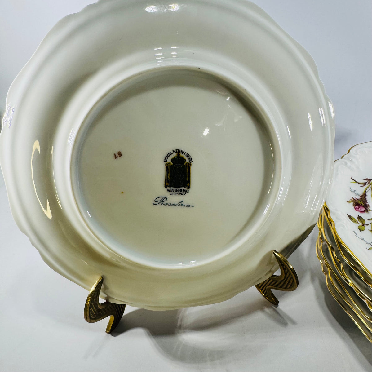 Royal Heidelberg Winterling Rose Brier 8 Inch Plates Set of 8
