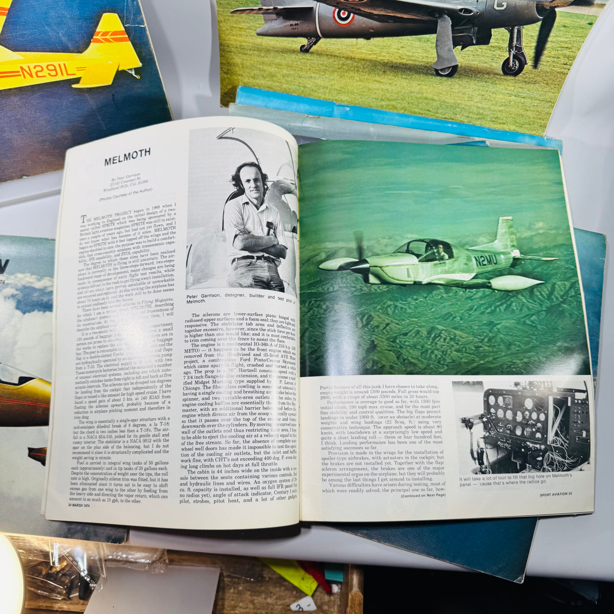 Vintage Sport Aviation Magazines 1974 Bundle — Full Year Minus August (11 Issues) — Experimental Aircraft Association | Small Plane Covers, Experimental Aviation