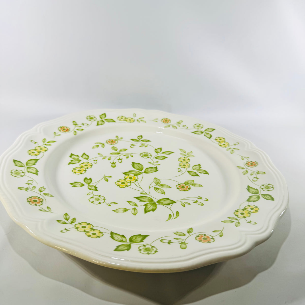 Sears Petit Flora 4009 Chop Plate Round Serving Platter 1970s