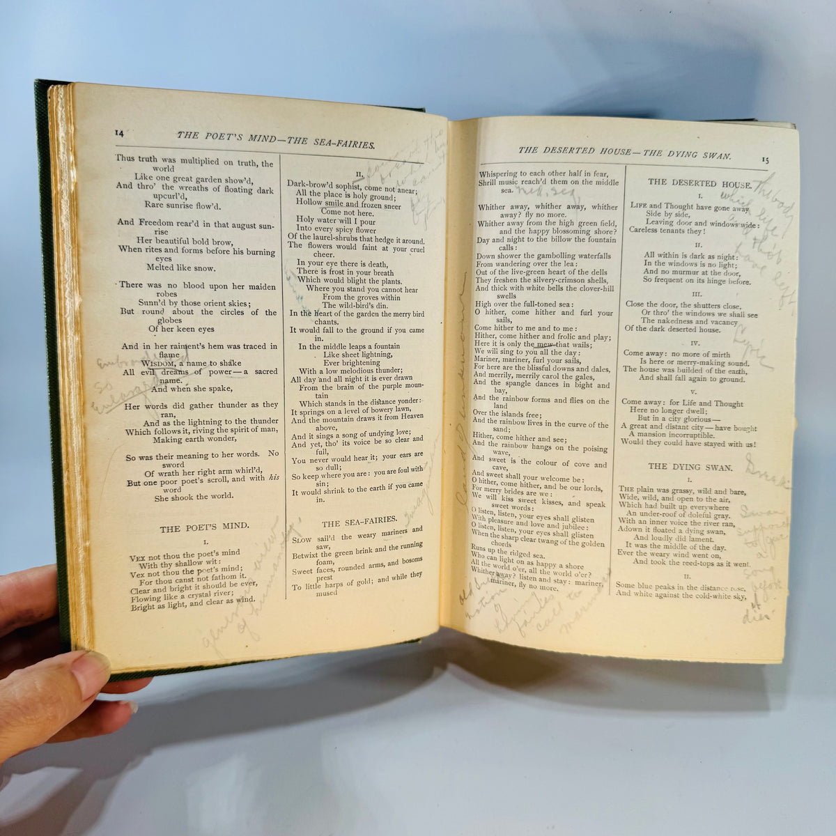 Vintage Poetry Classic — The Works of Tennyson with Memoir and Notes (1916) — Alfred, Lord Tennyson | Macmillan Green Cloth, Victorian Poetry
