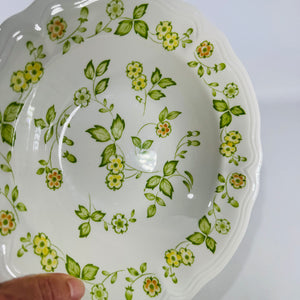 Petite Flora Ironstone 4009 9 inch Round Vegetable Serving Bowl