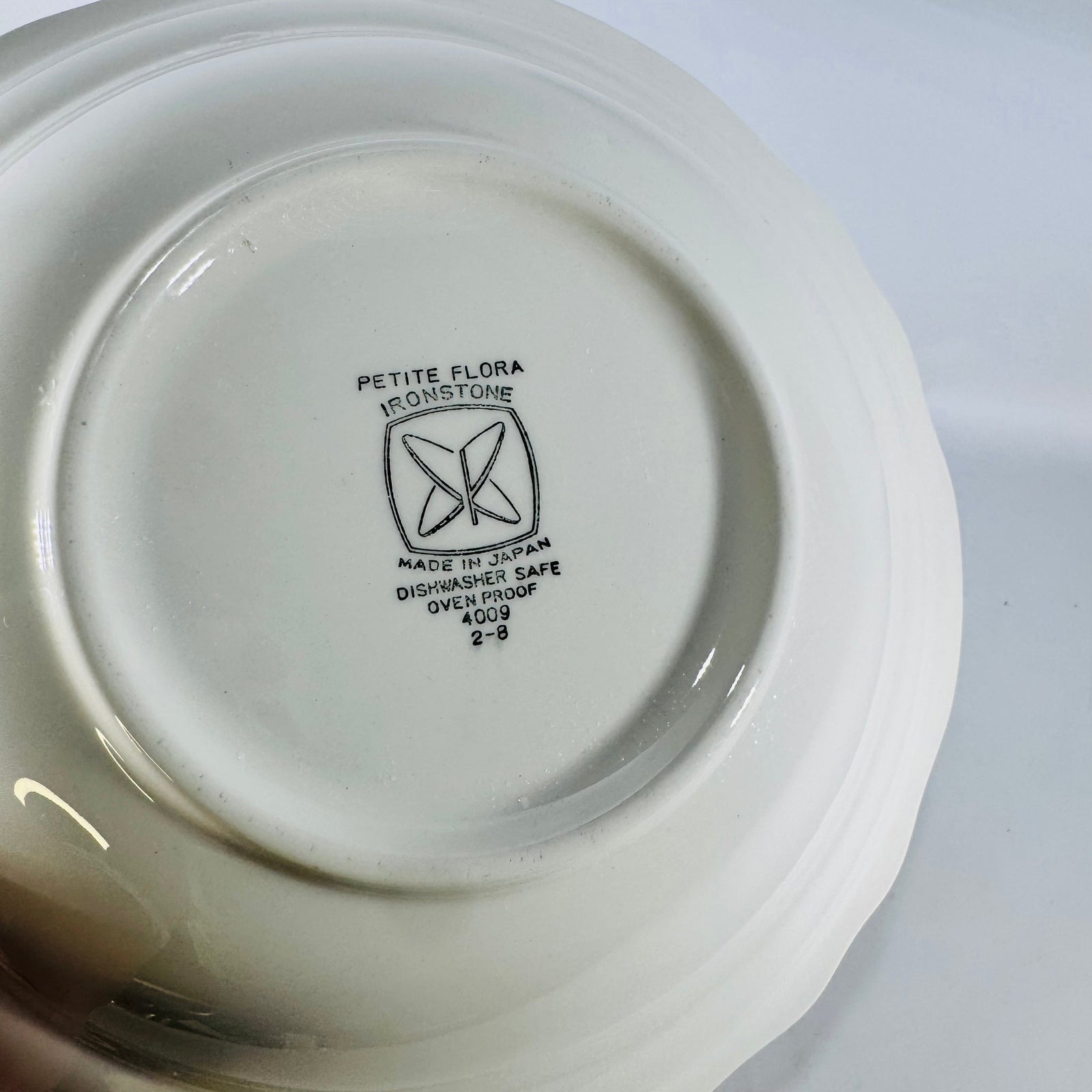 Petite Flora Ironstone 4009 9 inch Round Vegetable Serving Bowl