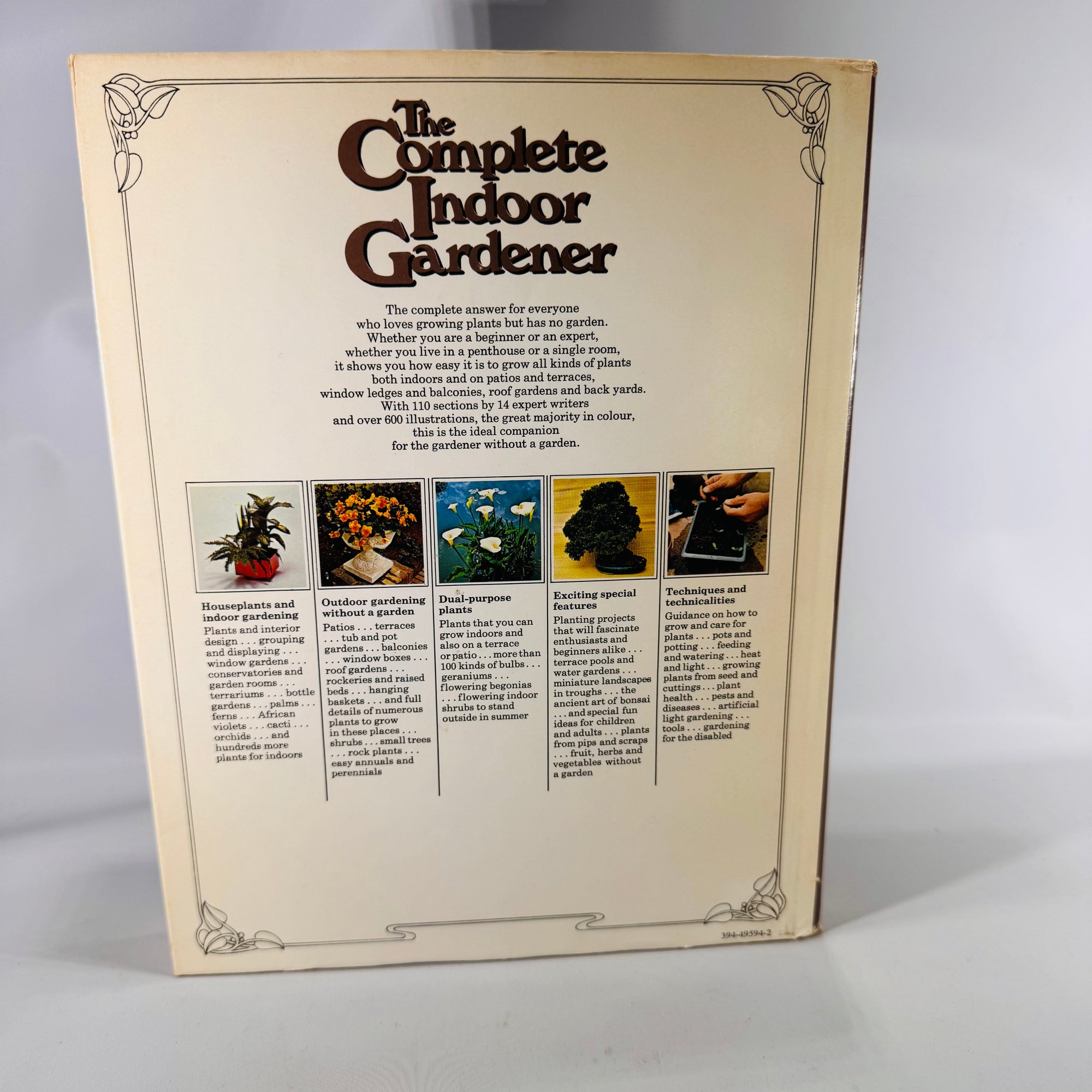 The Complete Indoor Gardener by Diana Yakeley | 1980 Vintage Houseplant Book | Indoor Plant Decor Guide | Gardening Gift