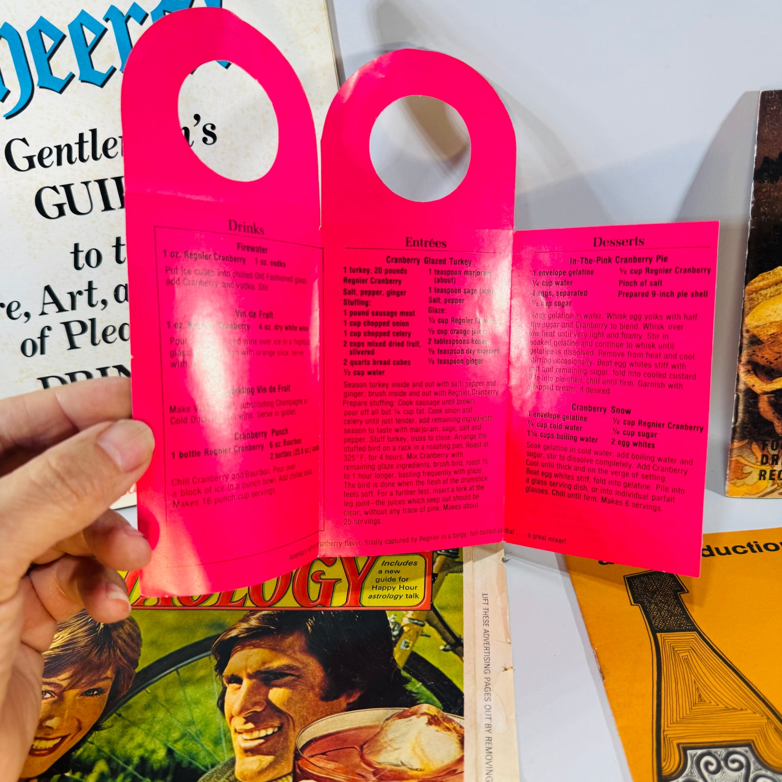 Vintage Cocktail Recipe Ephemera Bundle — Esquire Cheers! Supplement + Kahlúa, Galliano, Wine & Cordial Booklets (1966–1981) — Editors of Esquire and assorted makers | Retro bar paper lot, Cocktail & Wine Ephemera