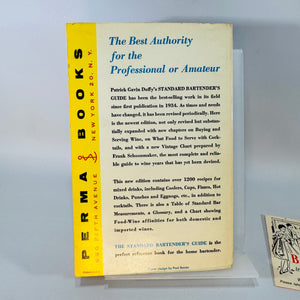 Vintage Cocktail Recipe Guide — The Standard Bartender’s Guide with Bar-Tenders Instant Cocktail Mixes Pamphlet — Patrick Gavin Duffy and James A. Beard | Home Bar Reference, Cocktail Culture