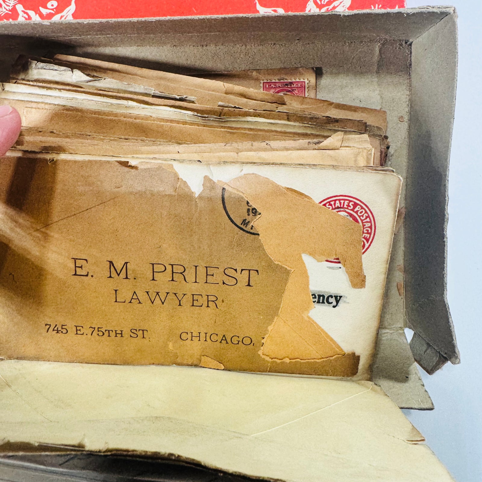 E. M. Priest Lawyer Chicago 1910s 1920s Correspondence Lot