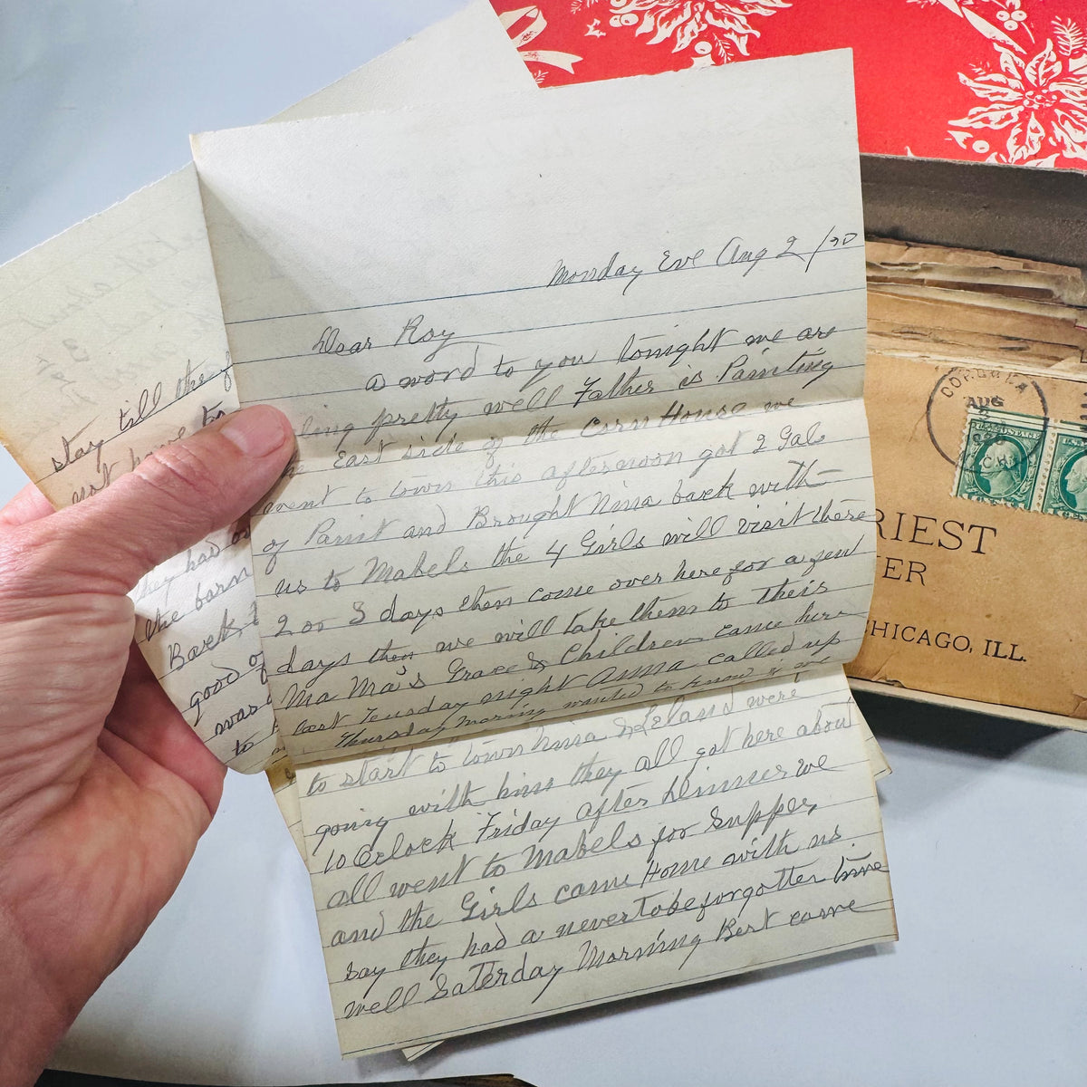 E. M. Priest Lawyer Chicago 1910s 1920s Correspondence Lot