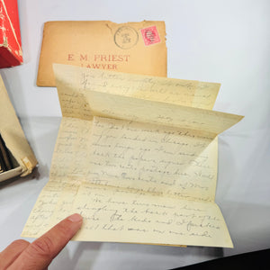 E. M. Priest Lawyer Chicago 1910s 1920s Correspondence Lot