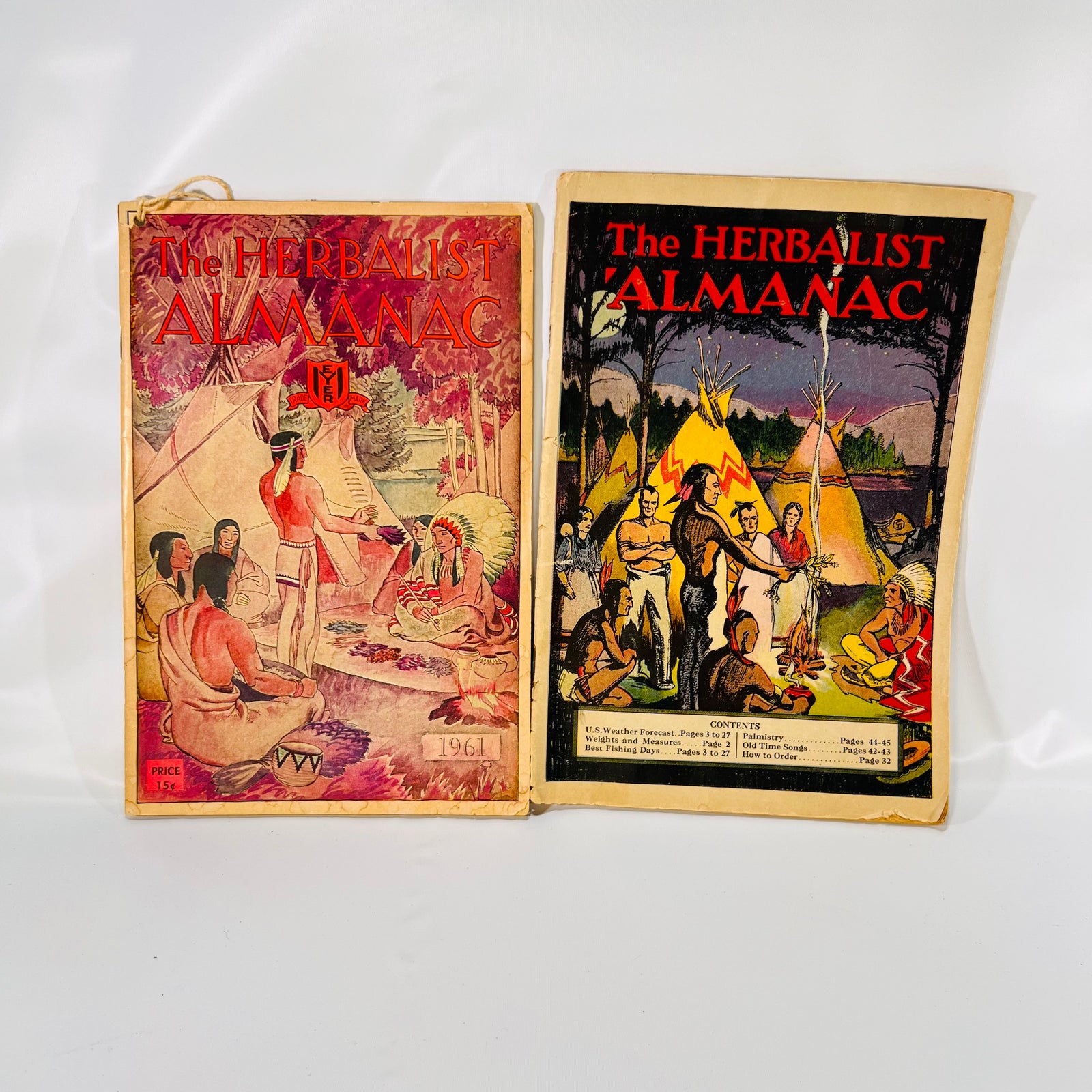 The Herbalist Almanac by the Indiana Botanic Gardens, 1932 & 1961 Editions