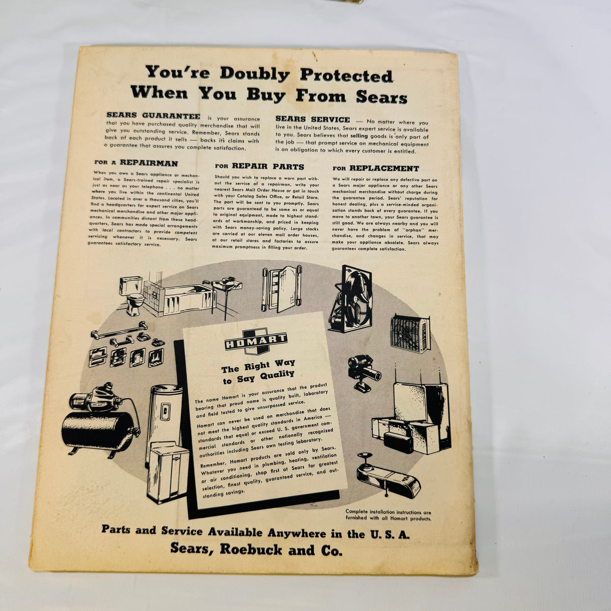 Sears How to Install Pamphlets: Central Heating, Cooling & Plumbing (1950s)